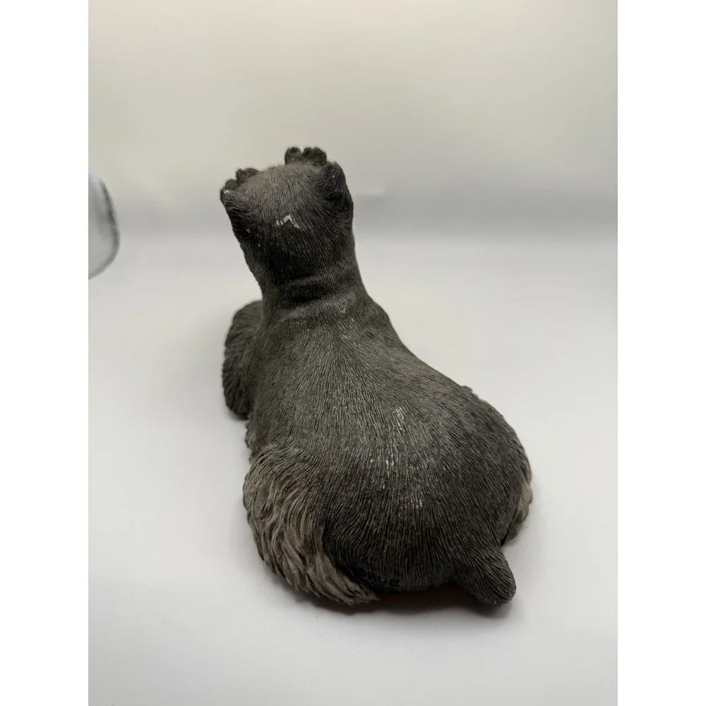 Vtg Sandicast Schnauzer Dog Statue 4.5in 1981 Sandra Brue Signed 3lb #145‎